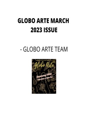 cover image of Globo arte March 2023 issue